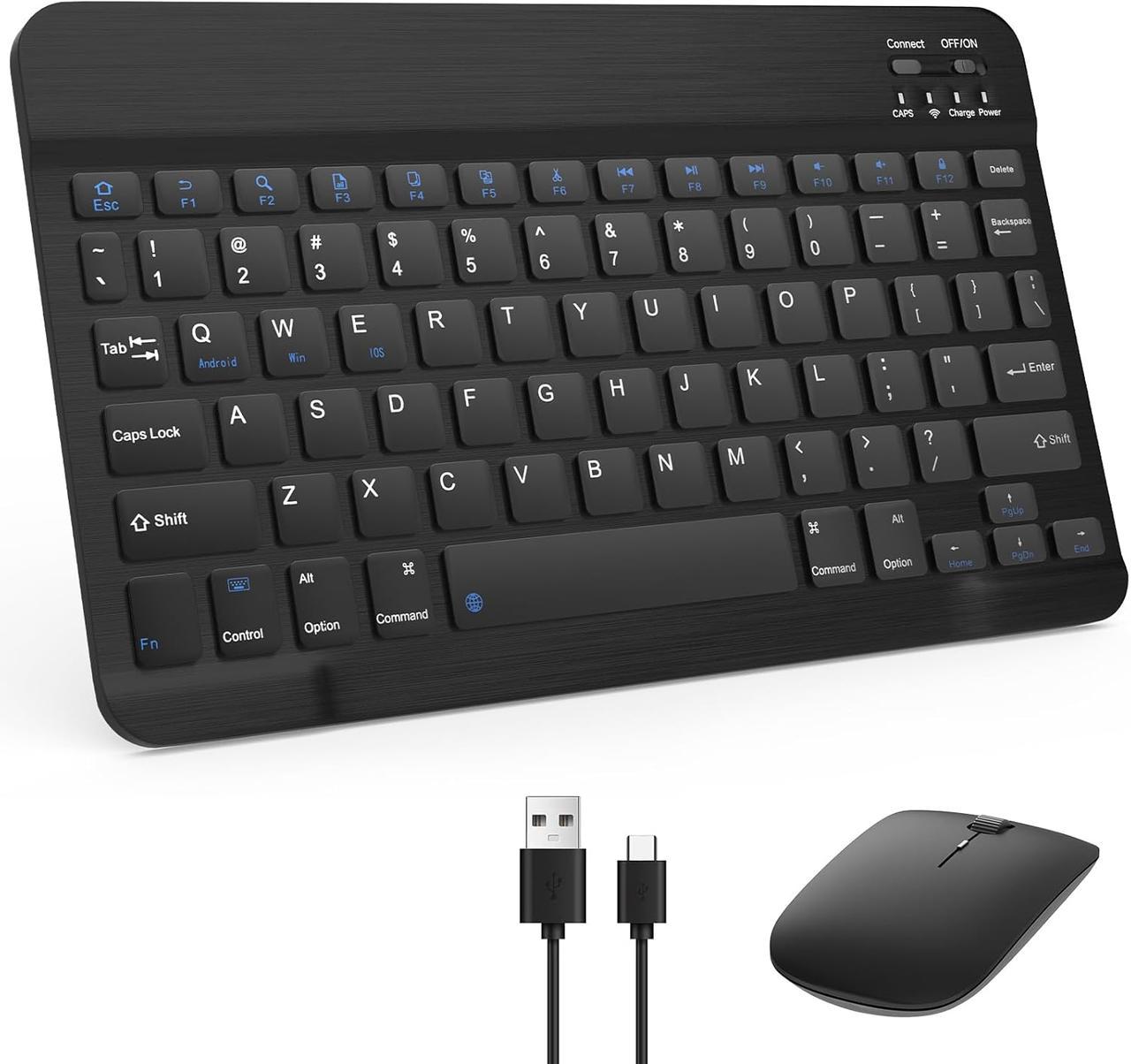 Клавіатури та миша в комплекті Aolemoa Bluetooth QWERTY ультратонка бездротова 10" (32131997)