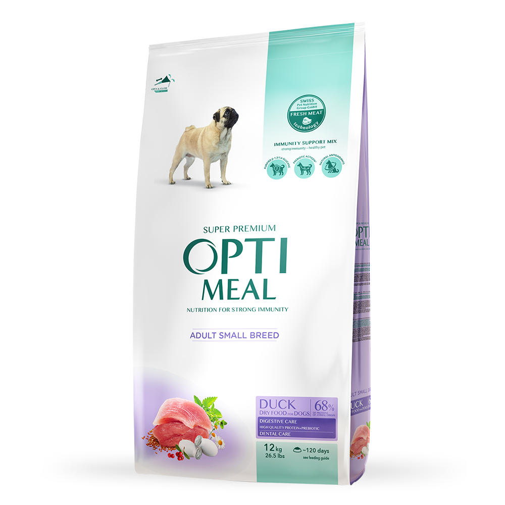 Сухий корм Optimeal з качкою для собак малих порід 12 кг (1227040879)