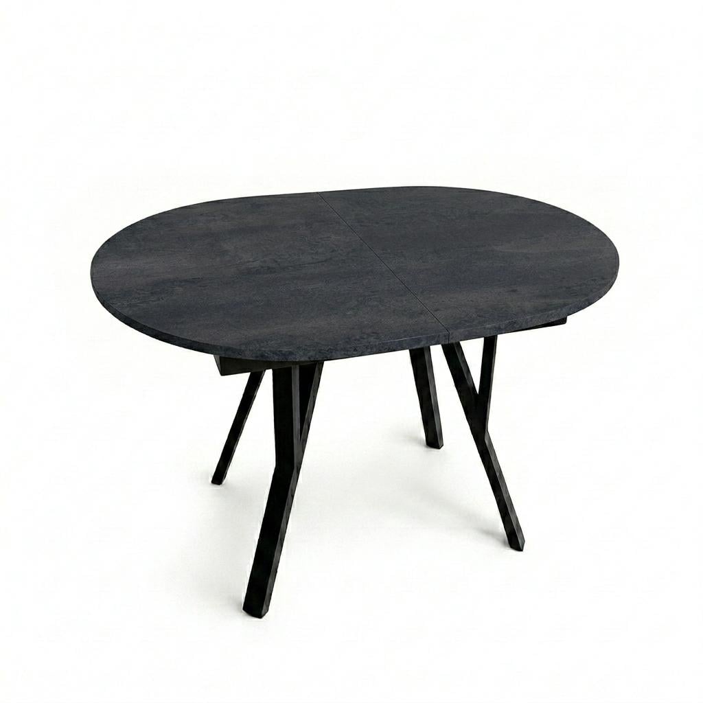 Обеденный стол Fusion Furniture Рондо 1300 Черный/угольный камень