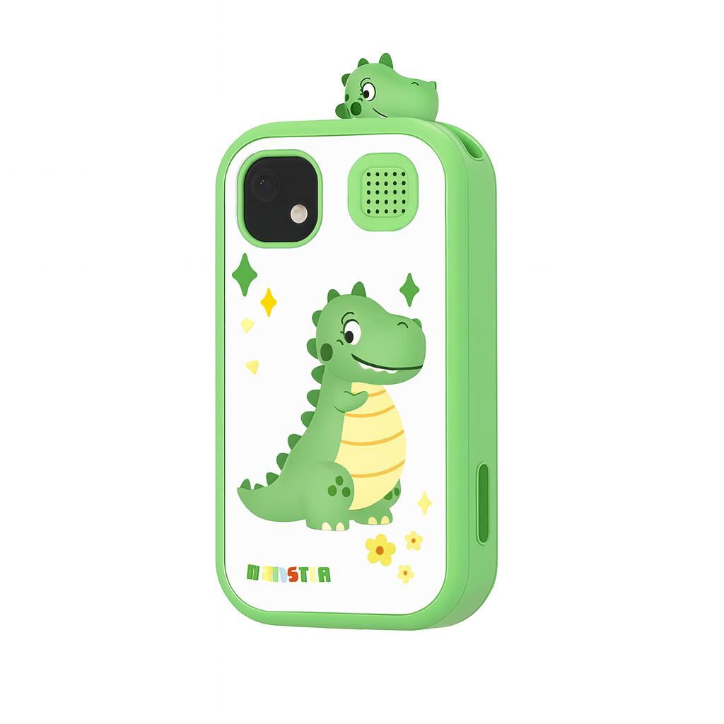 Фотоаппарат цифровой детский H04 Dinosaur двухкамерный HD фото и видео Green (644338)