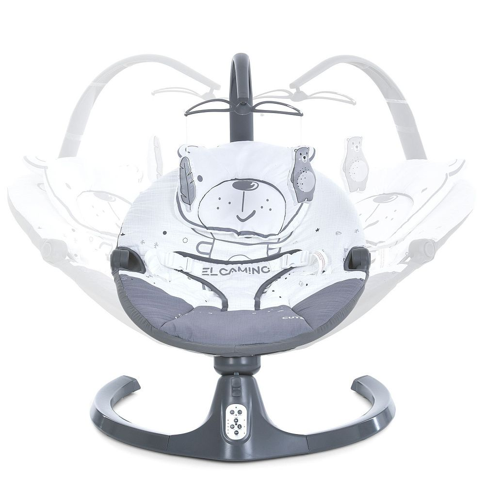 Центр заколисуючий El Camino ME 1116 CUTE з пультом Темно-сірий (26100) - фото 3