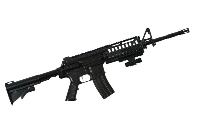 Автомат с лазерным прицелом и съемным прикладом (142034)