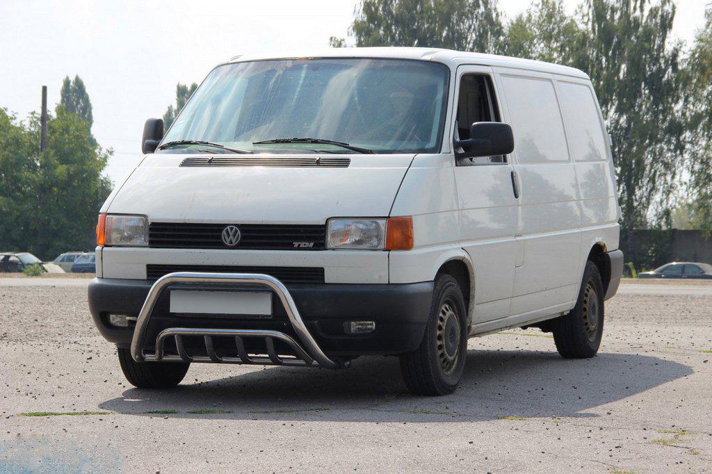 Кенгурятник WT002 CAN для Volkswagen T4 Caravelle/Multivan нержавеющая сталь Хром