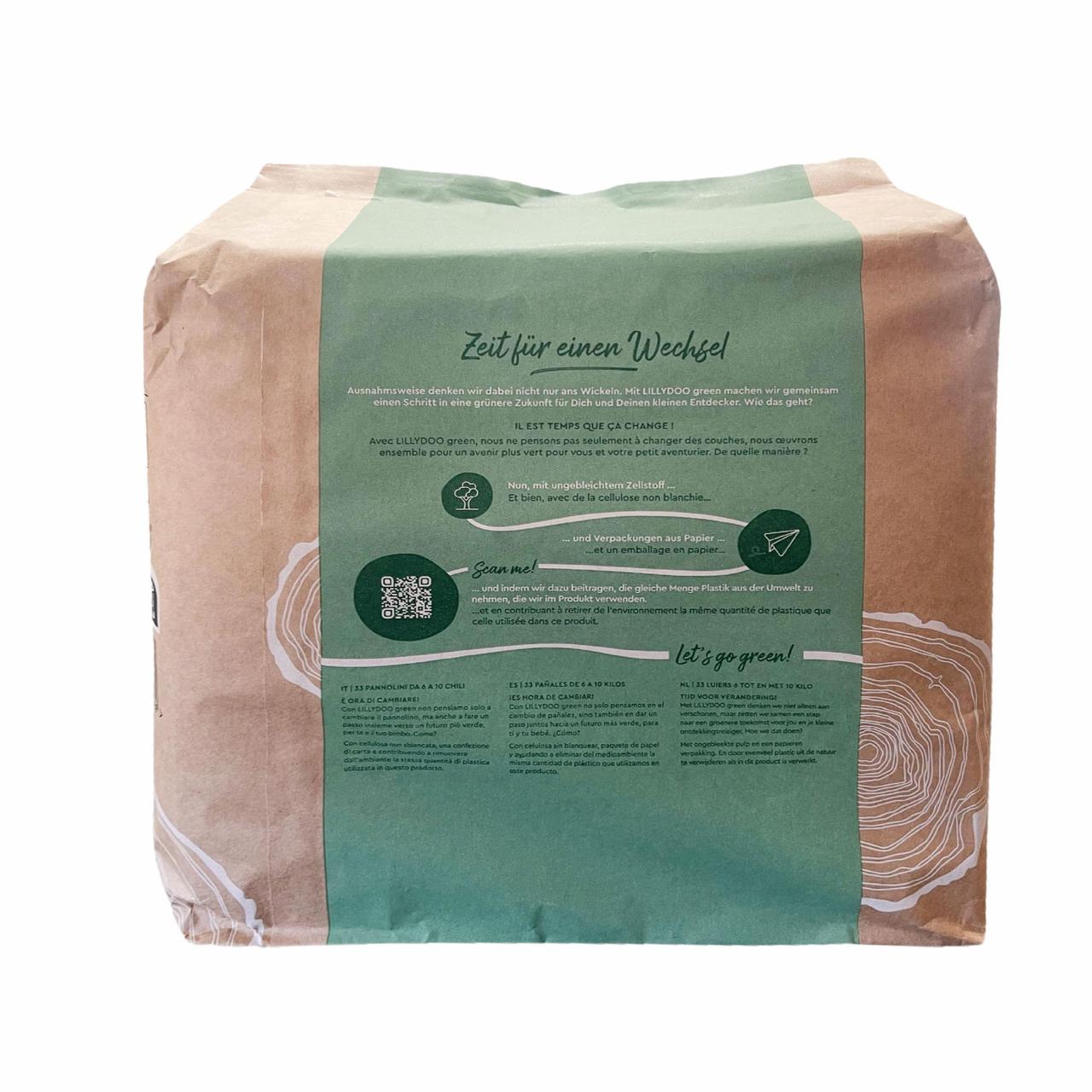 Підгузки еко LILLYDOO Green 3 6-10 кг 99 шт. (2511827428) - фото 2