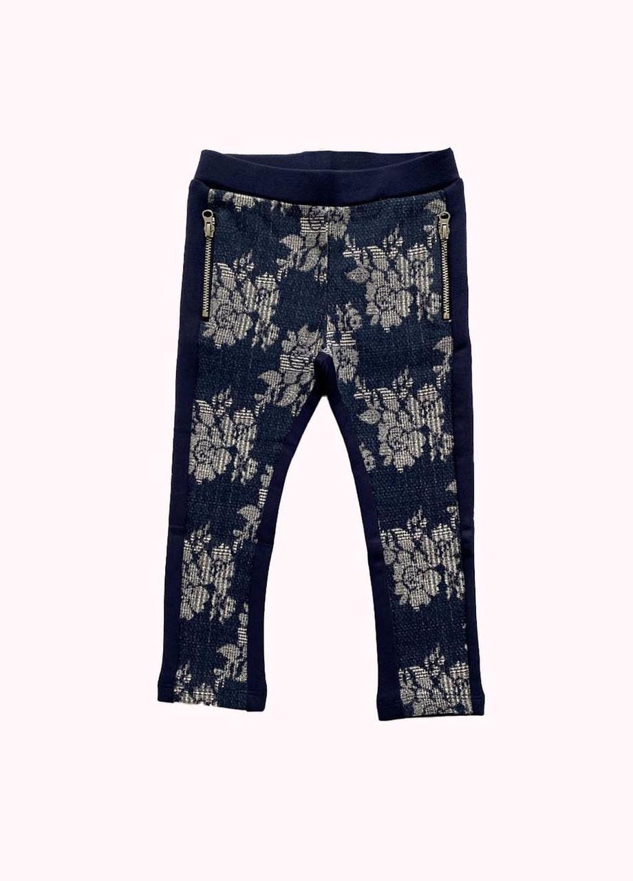 Штаны детские Chicco прямые с вышивкой 18-24 мес. 86 см Синий (2081861165)