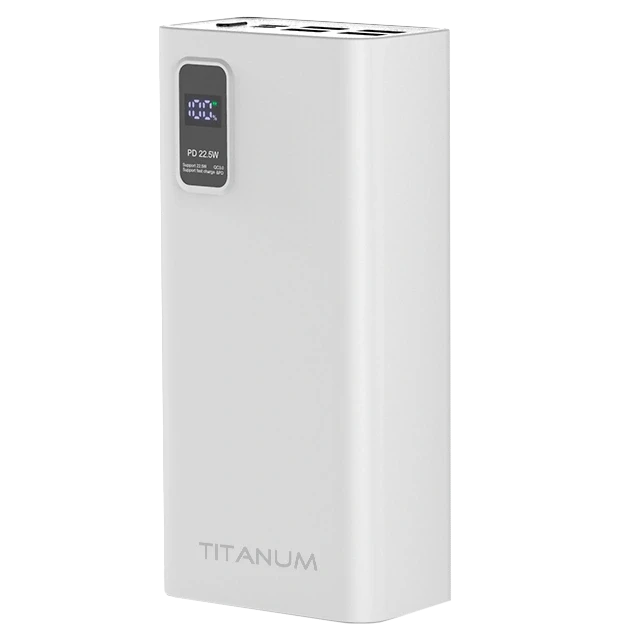Повербанк TITANUM 728S 30000mAh 22,5W White (2998243053)