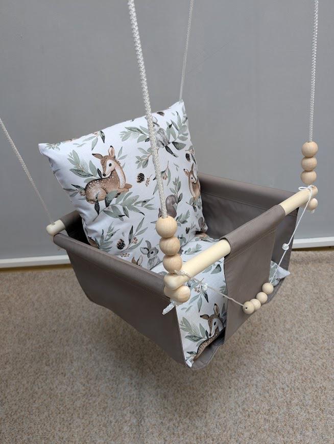 Качели детские Happy Vita Craft Оленья косули 36х36 см Мокко (33393758)