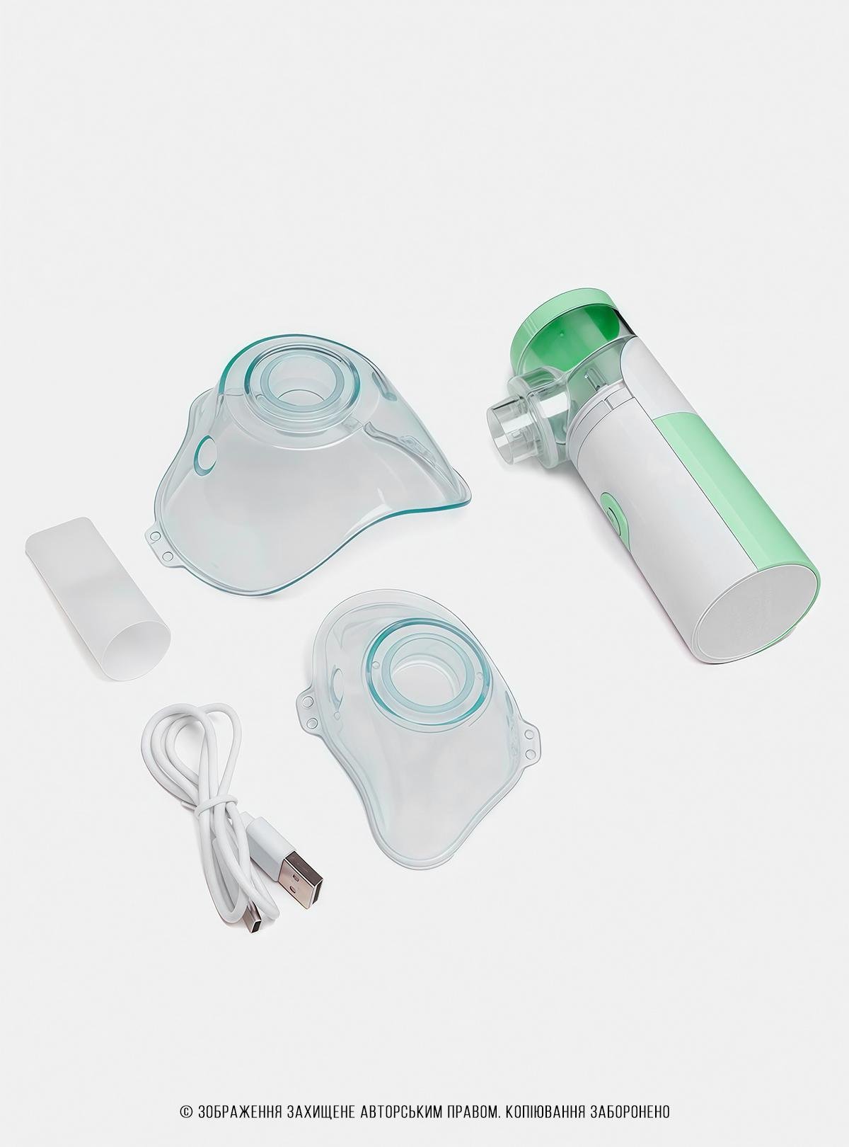 Небулайзер ультразвуковой OnePro на батарейках/от сети 3 насадки Белый (73746) - фото 11