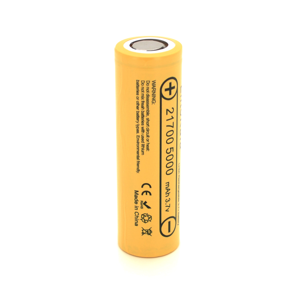 Аккумулятор 21700 Li-Ion LiitoKala Lii-50E 5000 mAh 15A 3,7V 2,5-4,2V PVC box Желтый (YUT_V5921)