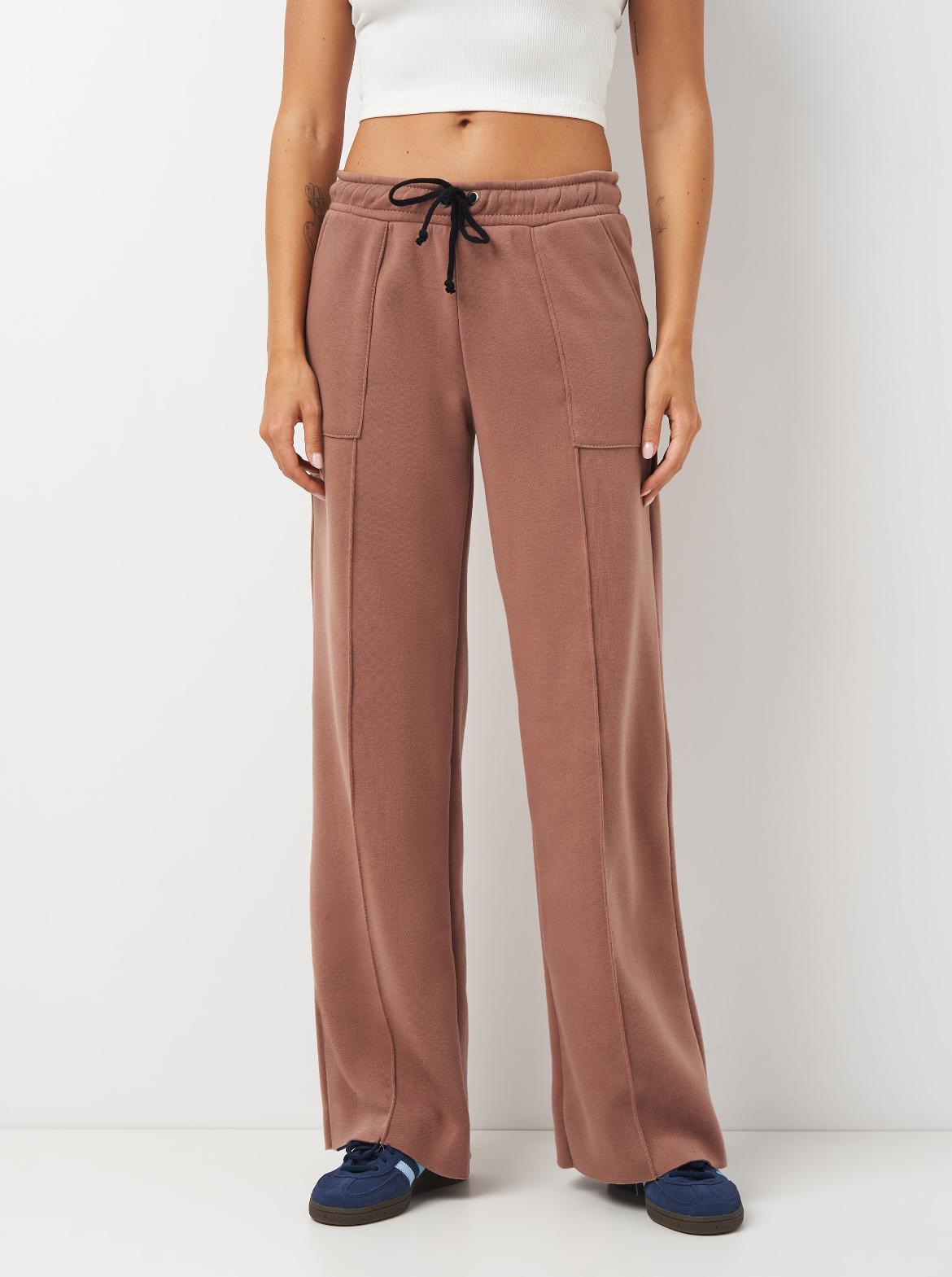 Спортивные штаны женские Элли теплые р. 48 Коричневый (2288073211) - фото 2