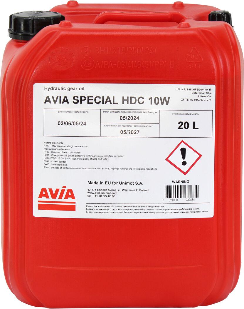 Трансмісійне мастило AVIA Special HDC 10W 20 л