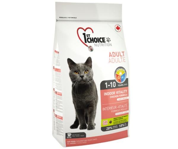 Корм сухий для котів які живуть у приміщенні 1st Choice Indoor vitality з куркою 907 г