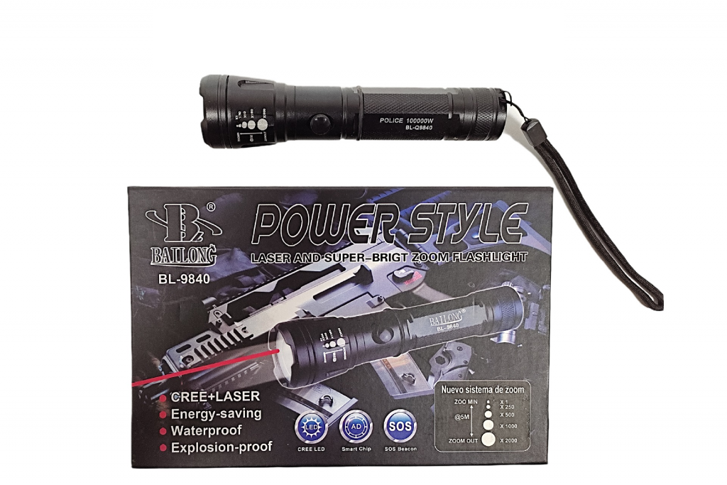 Поліцейський ліхтар Bailong BL-Q-9840 XPE (Lant-051)