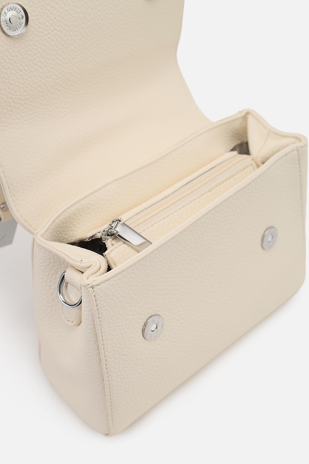 Сумка женская Молочный (ЦБ-00267801) - фото 5