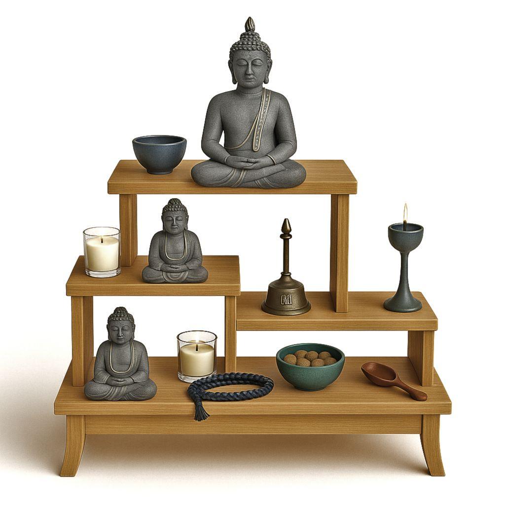 Алтарь для медитации из дерева Ганешвари Сиена (ЛАТ-000405)
