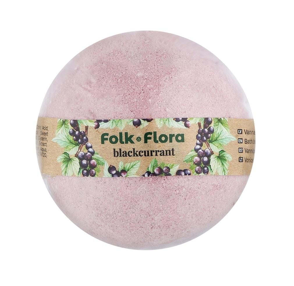Бомбочка для ванны Смородина Folk&Flora 130 г (4751030834771)