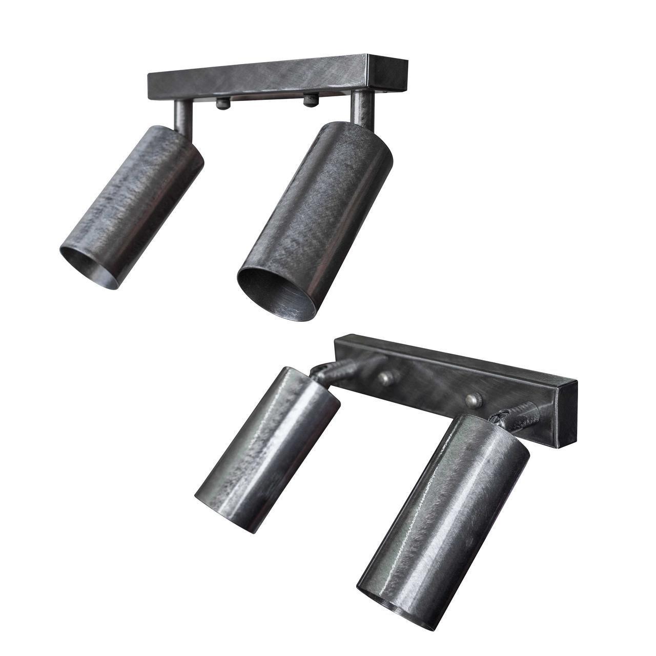 Светильник потолочный MSK Electric в стиле лофт с поворотным механизмом под лампу Е27 Серебряный (NL 1105-2 SILVER) - фото 3 Светильник потолочный MSK Electric в стиле лофт с поворотным механизмом под лампу Е27 Серебряный (NL 1105-2 SILVER) - фото 3