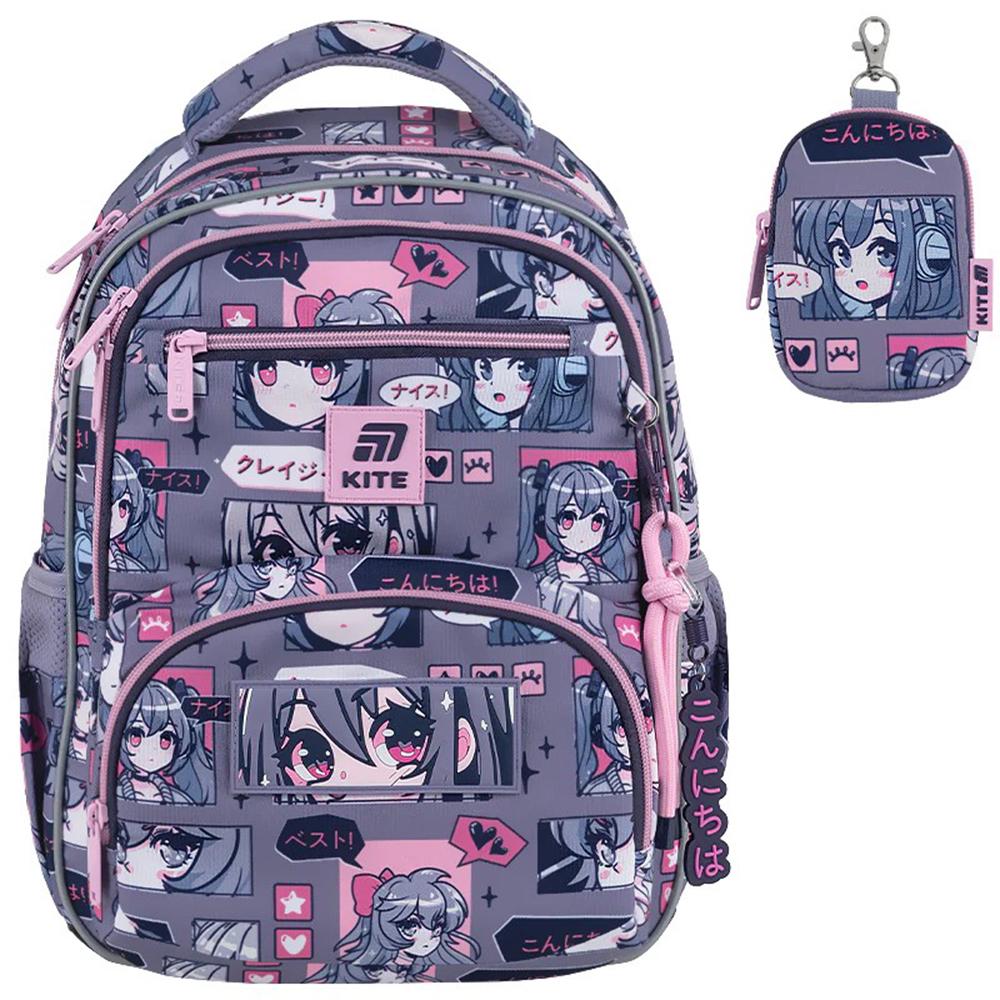 Шкільний набір KITE Education Anime Girl рюкзак/пенал/сумка для взуття (SET_K25-773M-5) - фото 20 Шкільний набір KITE Education Anime Girl рюкзак/пенал/сумка для взуття (SET_K25-773M-5) - фото 20