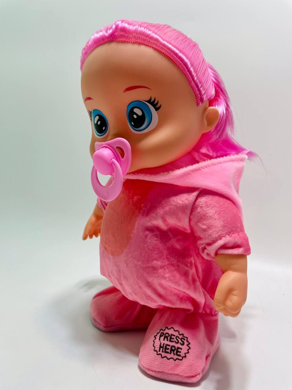 Пупс TK 2426 40/2 музыкальный чип/движется/песня на английском языке/пустышка/набор украшений 30 см - фото 4