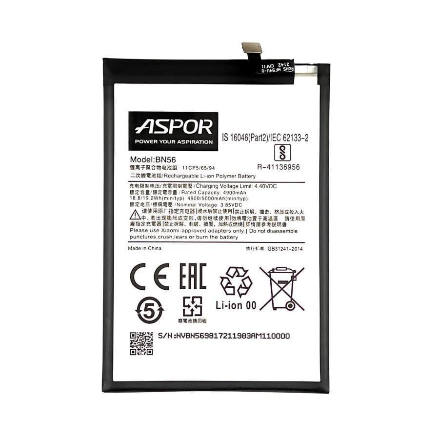 Аккумулятор Aspor BN56 для Xiaomi Redmi 9A/9C