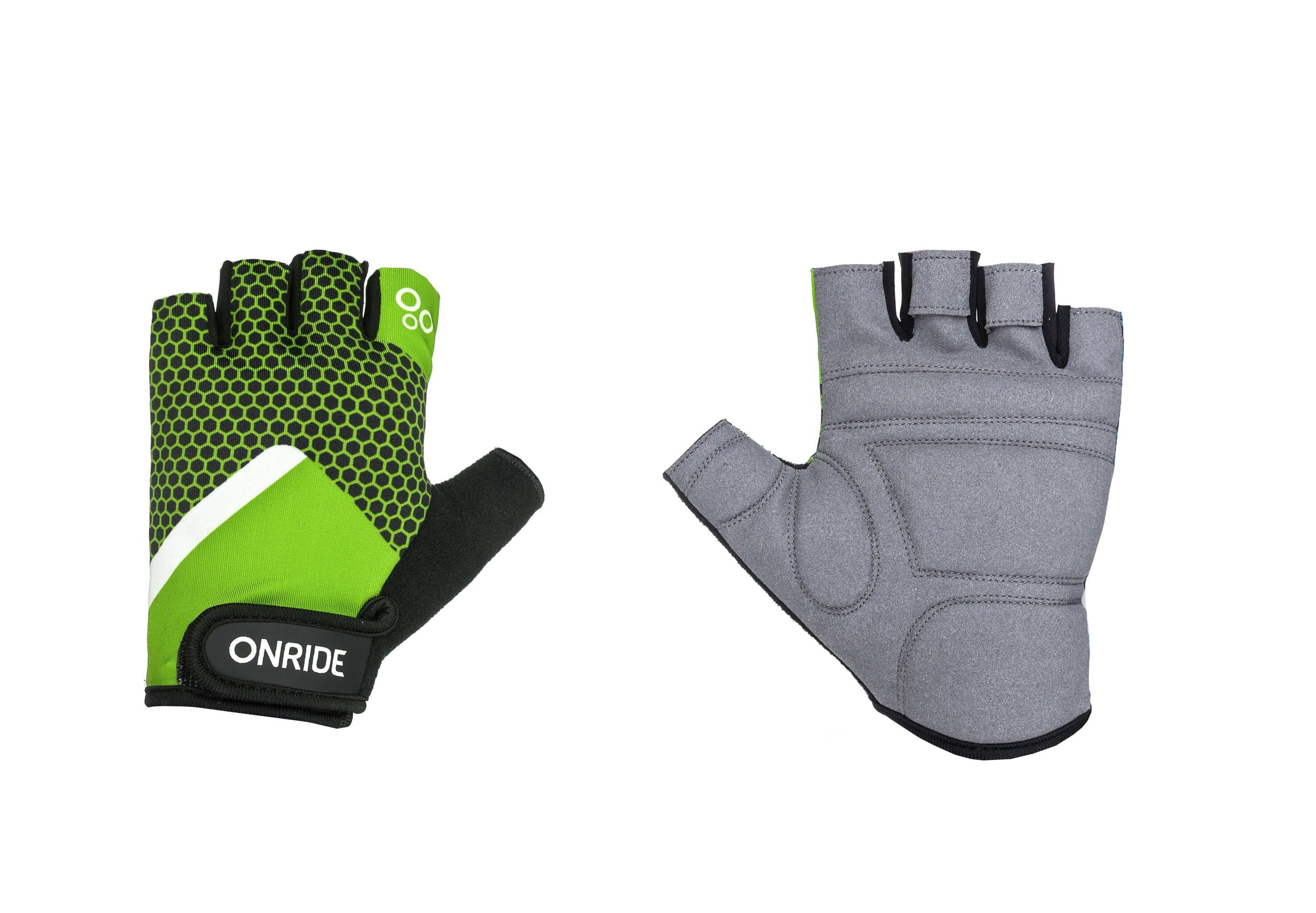 Перчатки OnRide TID 20 с открытыми пальцами XXL Зеленый/Черный
