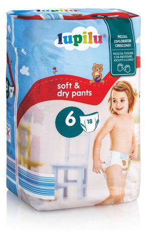 Підгузки-трусики Lupilu Soft&Dry 6 15 кг + 18 шт.