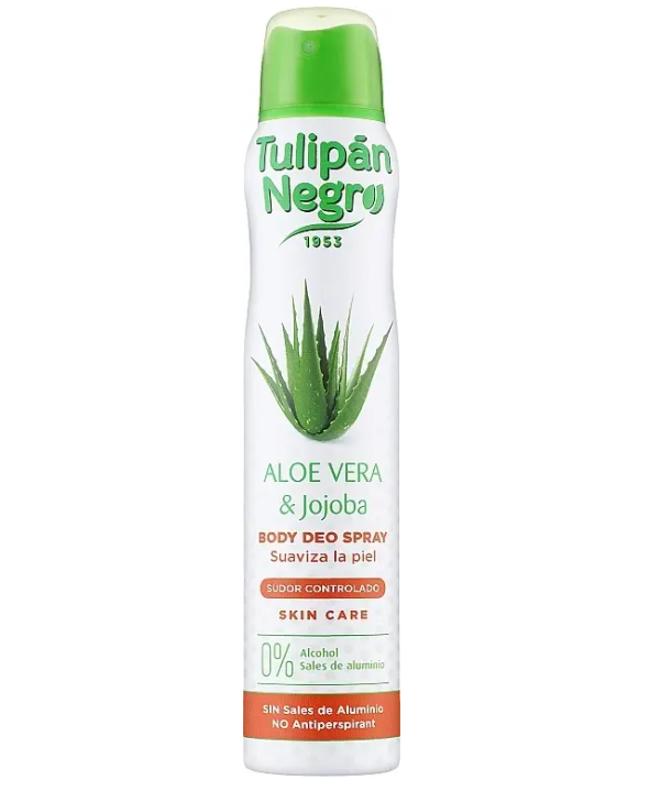Дезодорант-спрей Tulipan Negro Aloe Vera&Jojoba Deo Spray 200 мл (32123330)
