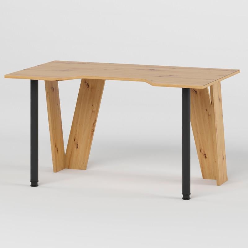 Комп'ютерний стіл LION 041004 Квест 150х90х74,5 см Дуб Артізан (23179552)