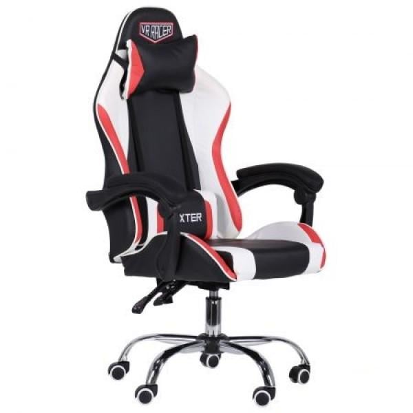 Геймерське крісло AMF Holding VR Racer Dexter Arcee 1180+110х630х590 Чорний/Червоний (14399418)