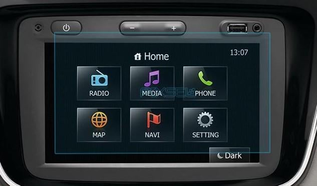 Стекло защитное Pixsel гибридный глянец на монитор Renault DUSTER 6,9“ 2015-2017