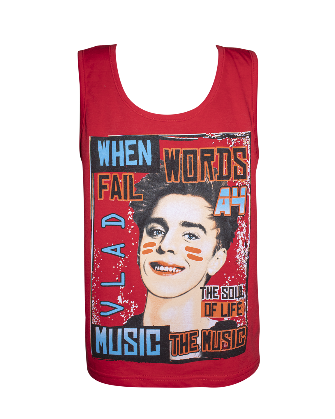 Майка-борцовка для хлопчика Влад А4 р. 134 Червоний