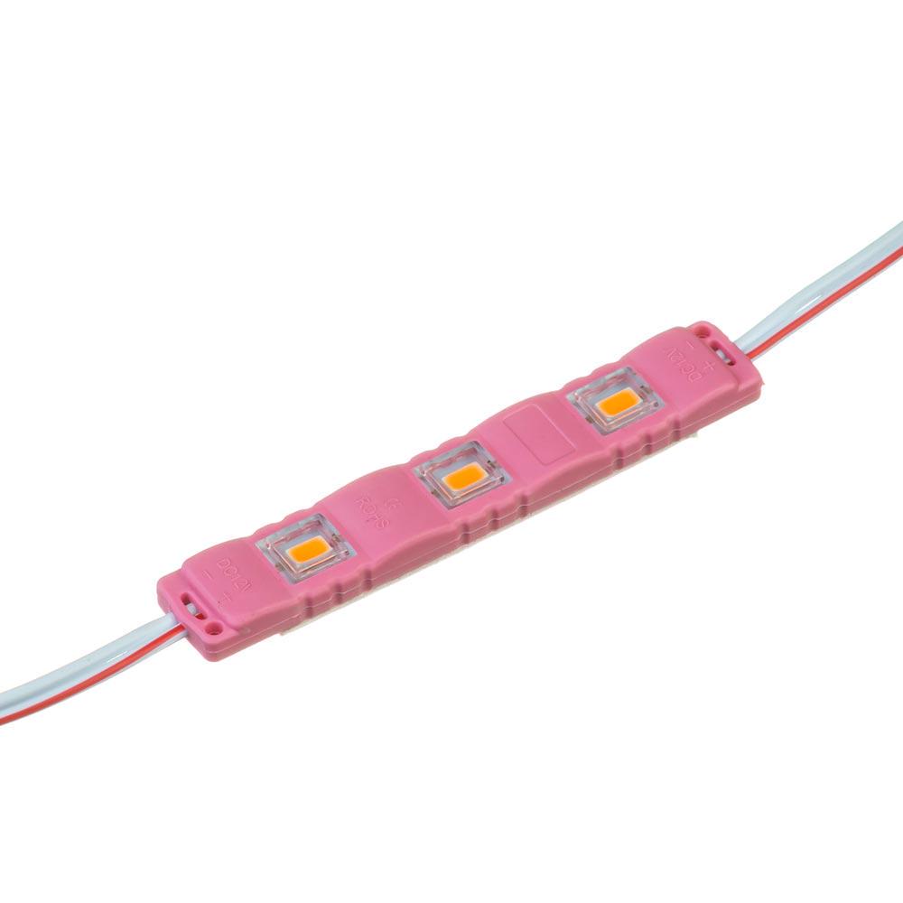 Светодиодный модуль MTK 5730-3LED-P-1W №92/3 Розовый (27770966)