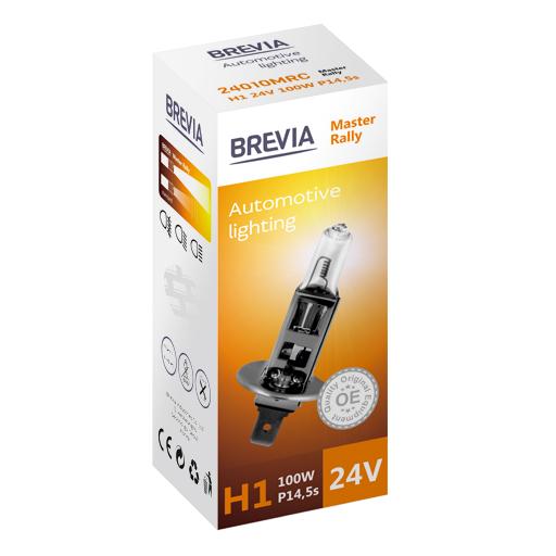 Лампа галогеновая Brevia H1 24V 100W P14.5s Master Rally CP (24010MRC)