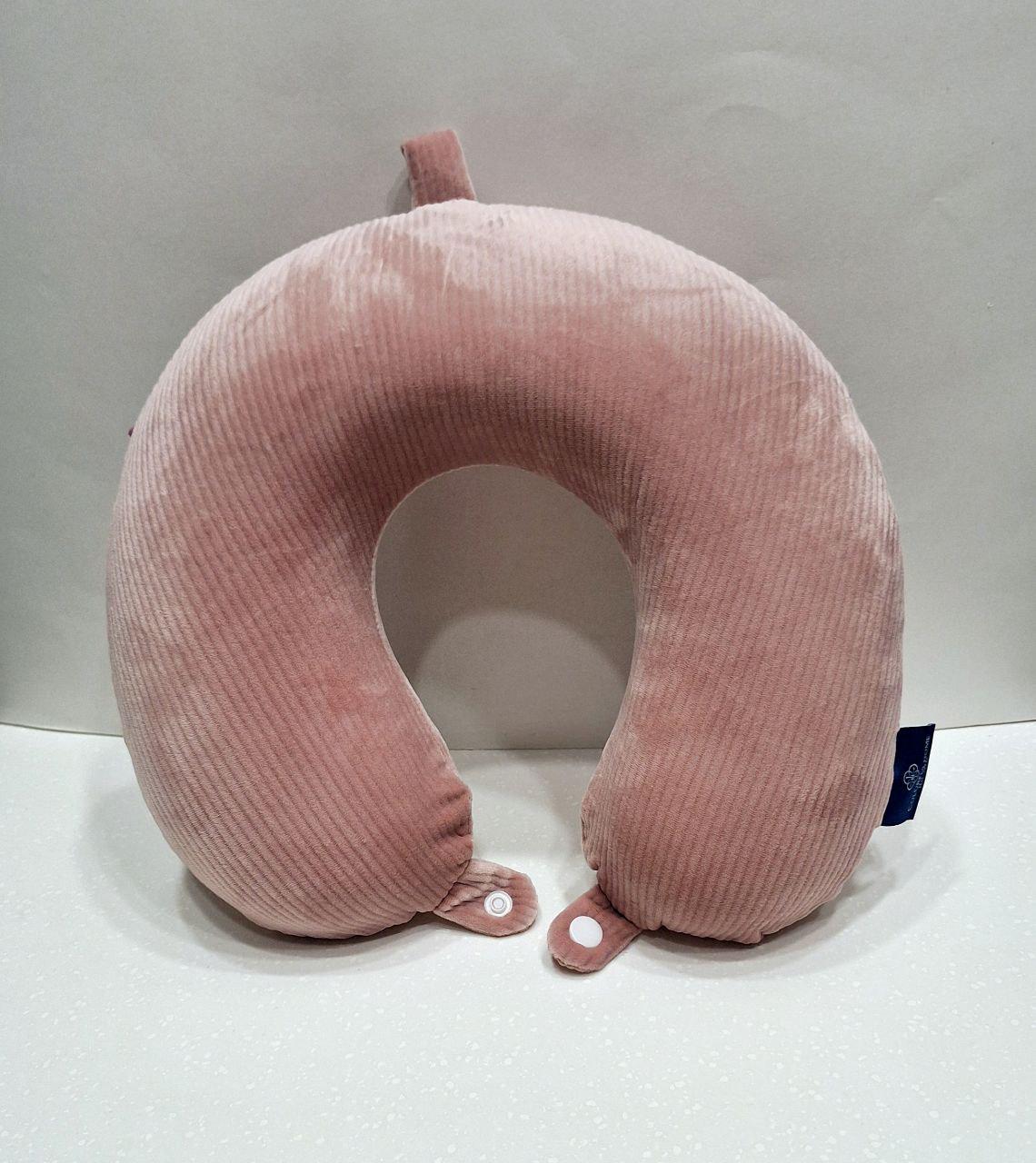 Подушка-рогалик дорожня Colorful Home з ефектом пам'яті Рожевий (719) - фото 2 Подушка-рогалик дорожня Colorful Home з ефектом пам'яті Рожевий (719) - фото 2