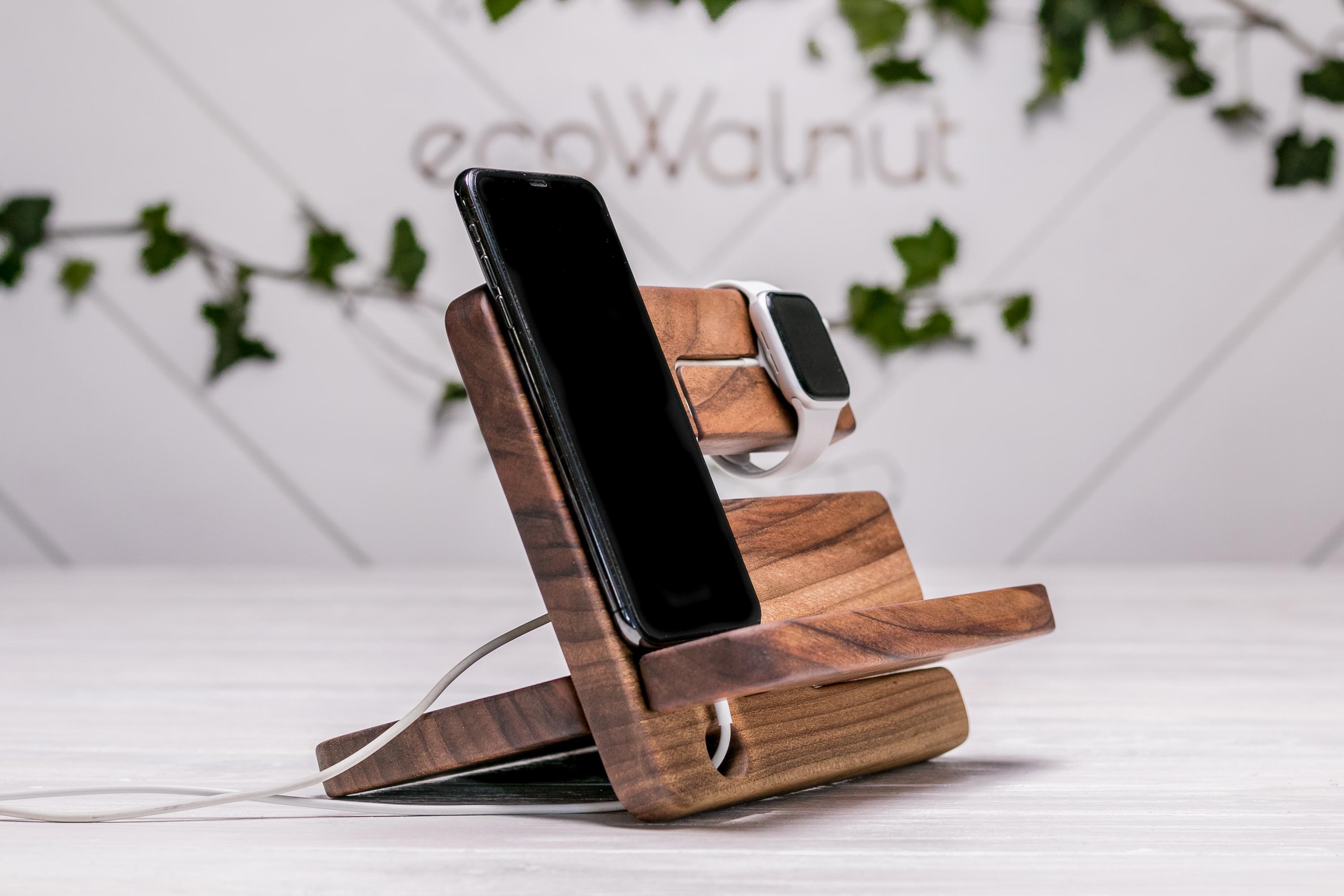 Підставка для телефону годинника EcoWalnut Unisex iWatch (EW-23.2) - фото 7