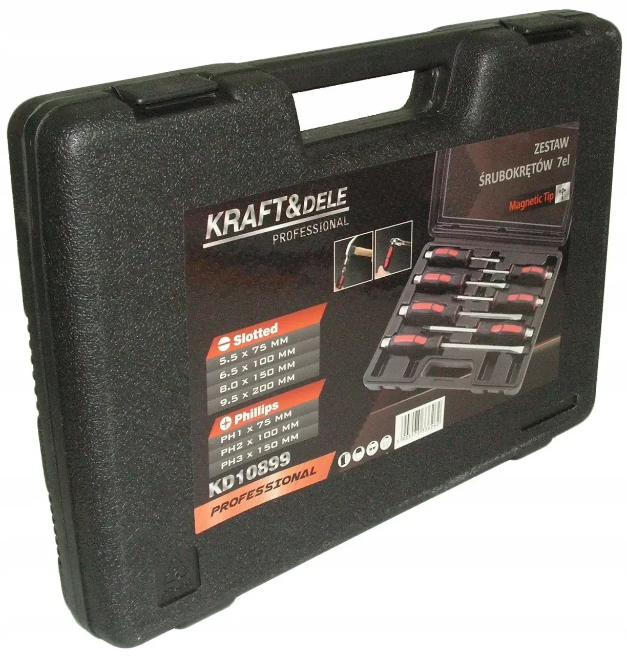 Набір ударних викруток Kraft&Dele KD10899 7 шт. - фото 3 Набір ударних викруток Kraft&Dele KD10899 7 шт. - фото 3