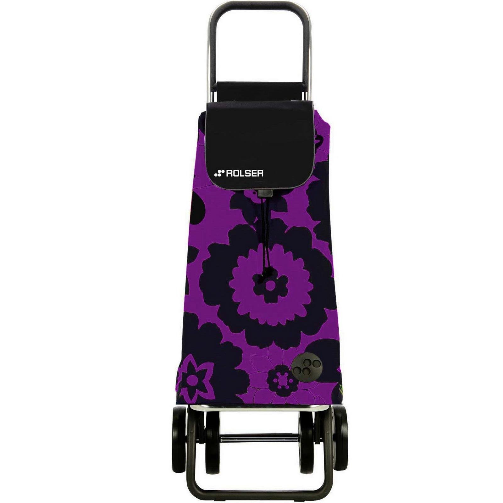 Сумка-тележка Rolser Pack Flor Logic Dos+2_43 Lila Negro