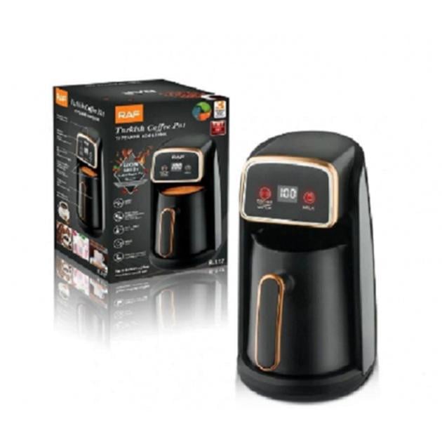 Кавоварка RAF R.117 з підігрівом молока та води 600 Вт 300 мл Чорний (612377) - фото 3 Кавоварка RAF R.117 з підігрівом молока та води 600 Вт 300 мл Чорний (612377) - фото 3