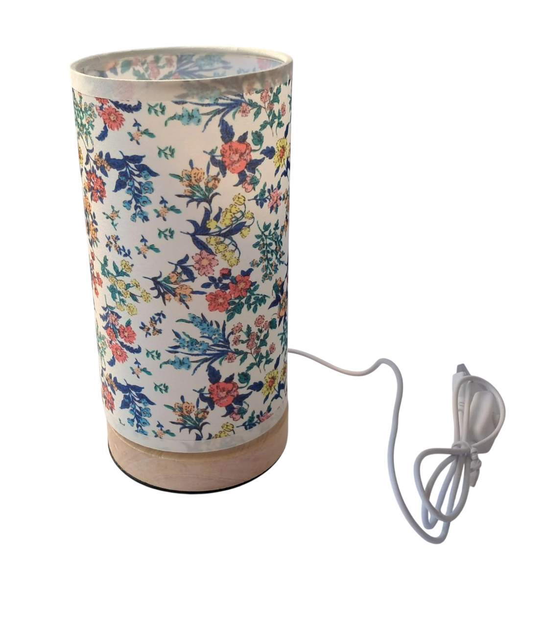 Лампа настольная в скандинавском стиле с цветами usb (wstoo12f)