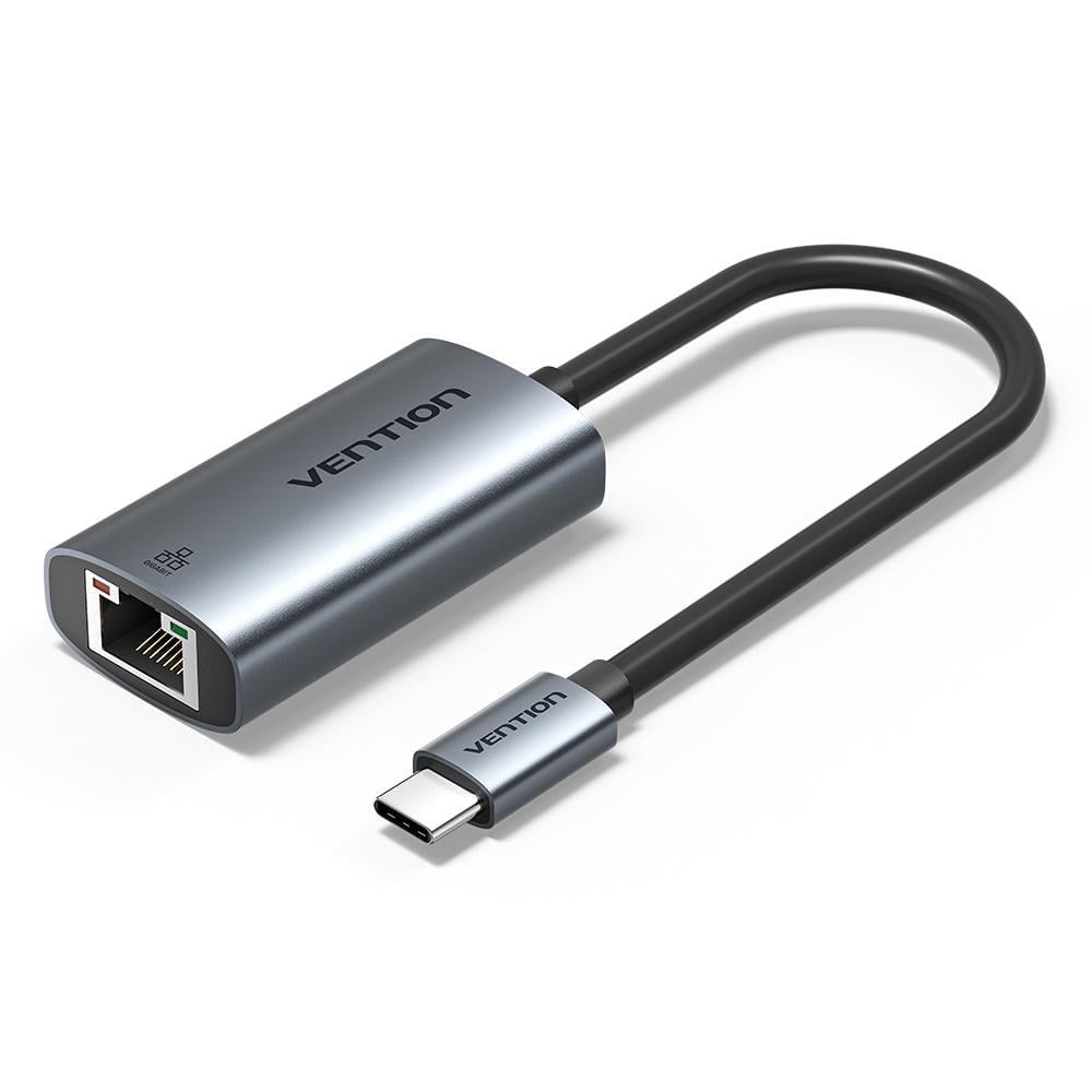 Адаптер мережевий Vention USB-C/RJ45 1000 Мбіт/с 0.15 м Сірий (CFPHB)