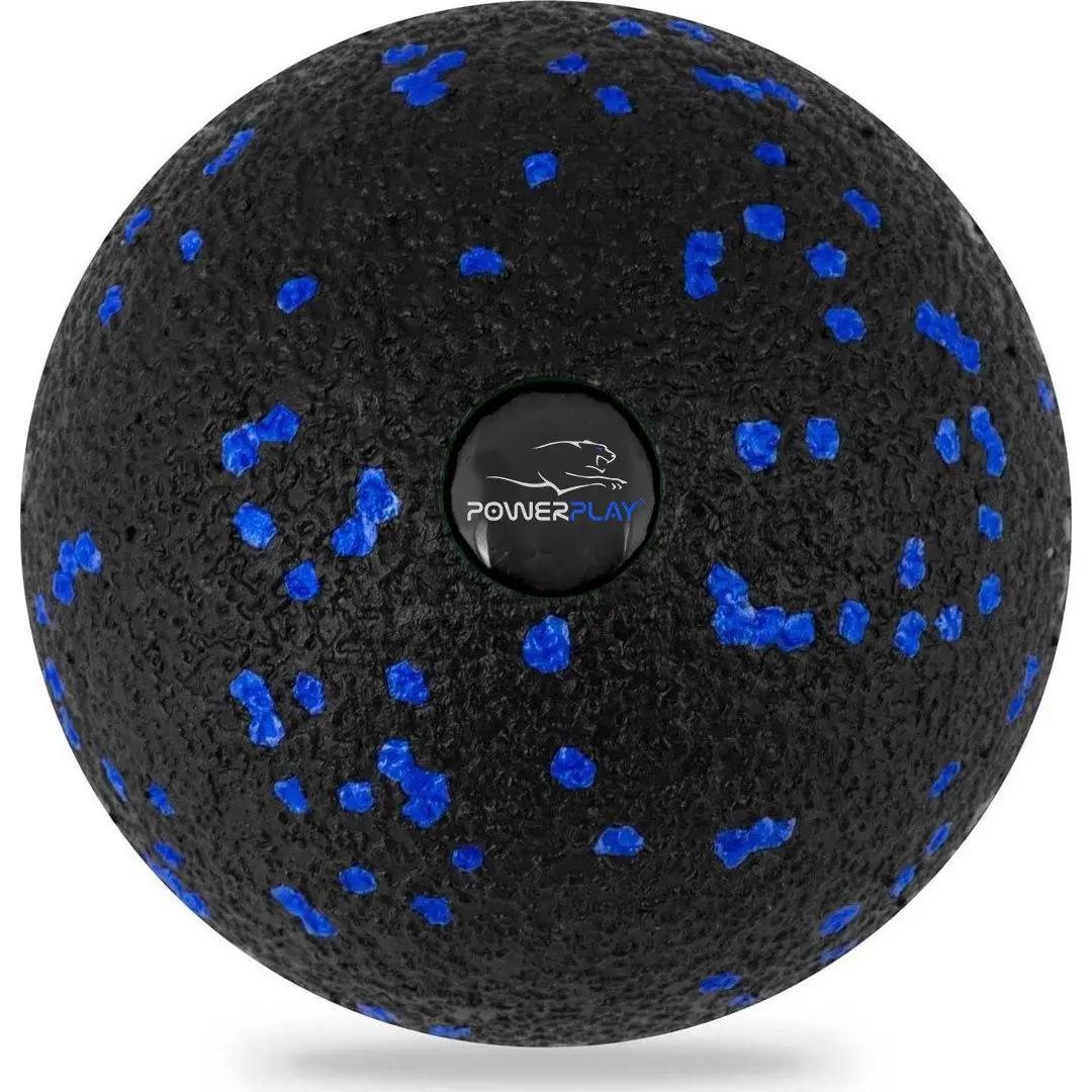 Мяч массажный PowerPlay PP-4350 Epp Massage Ball (d8) Черно-Синий