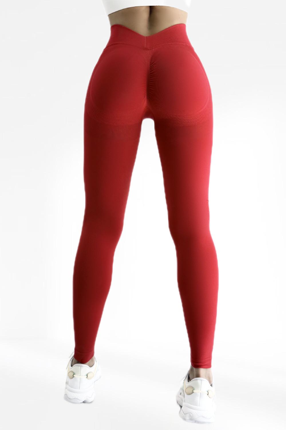Лосины для фитнеса LILAFIT Пуш ап с V-образной талией L Красный (LFL000082) - фото 2 Лосины для фитнеса LILAFIT Пуш ап с V-образной талией L Красный (LFL000082) - фото 2