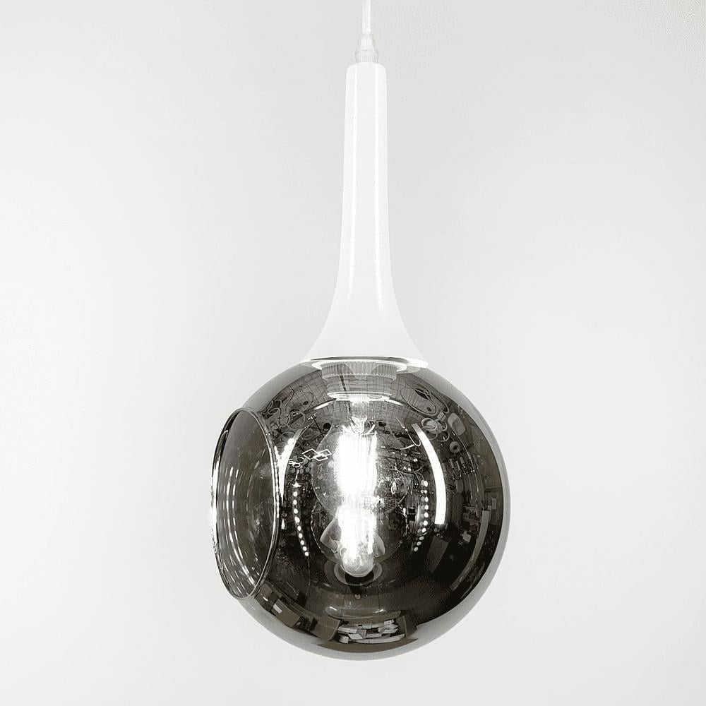 Світильник із відкритим гплафоном Білий/Графітовий (11810/1 WT+GR)