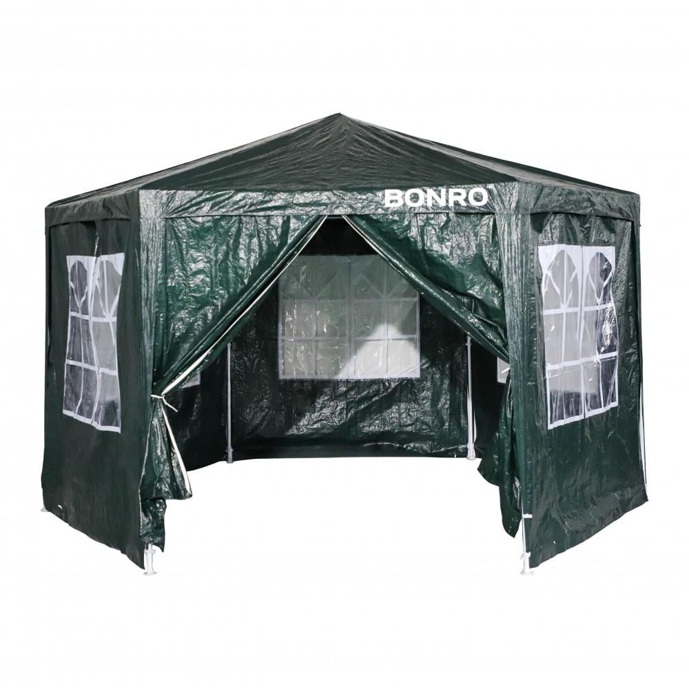 Павильон палатка садовая Bonro B-9007 6 стенок Зеленый (42400993)
