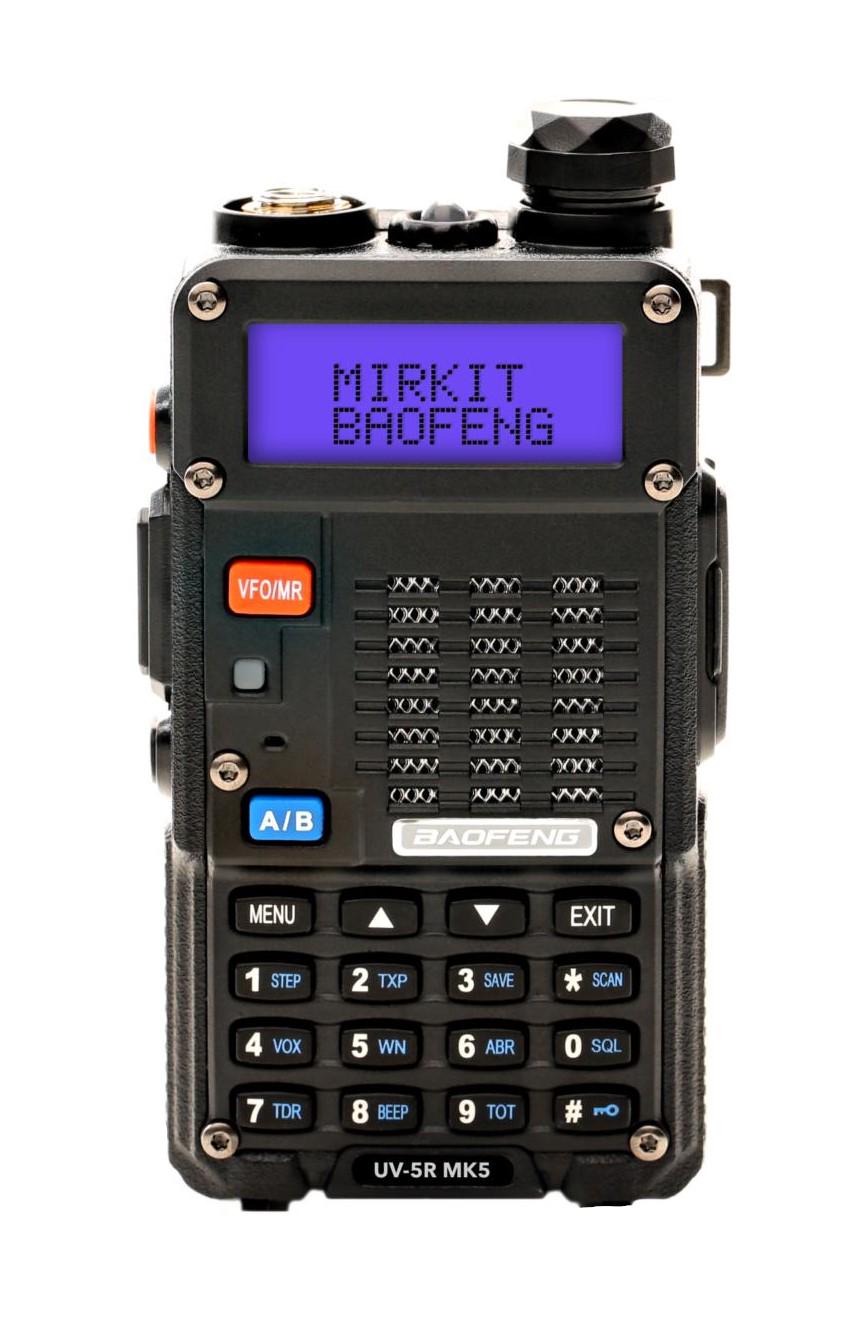 Комплект раций Baofeng UV-5R 8W MK5+2 ремешка Mirkit 2 шт.