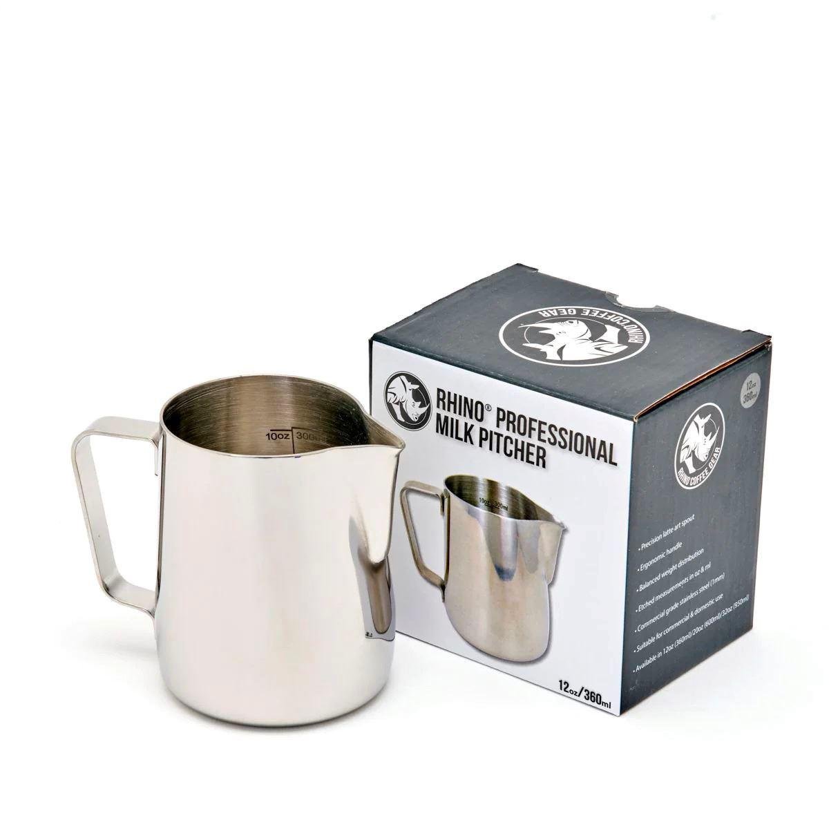 Питчер Rhino Coffee Gear Pro из нержавеющей стали 360 мл (RHMJ12OZ) - фото 5 Питчер Rhino Coffee Gear Pro из нержавеющей стали 360 мл (RHMJ12OZ) - фото 5