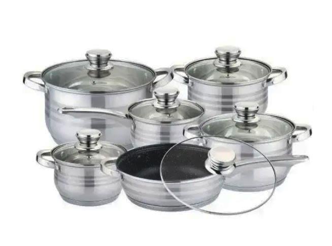 Набор кастрюль с крышками и сковородой Z.P.T.R International набор кухонный 12 предметов (1640656854)