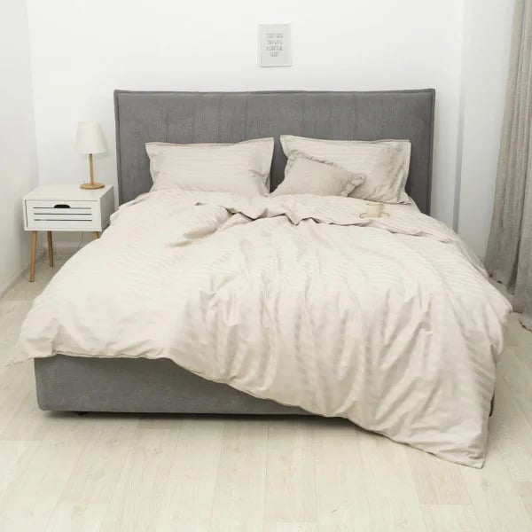 Комплект постельного белья Tiare семейный Satin Stripte 92 100% хлопок