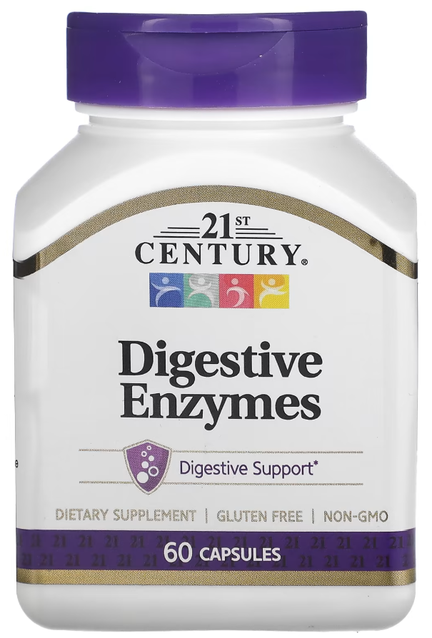 Комплекс Травні ферменти 21st Century Digestive Enzymes 60 капсул