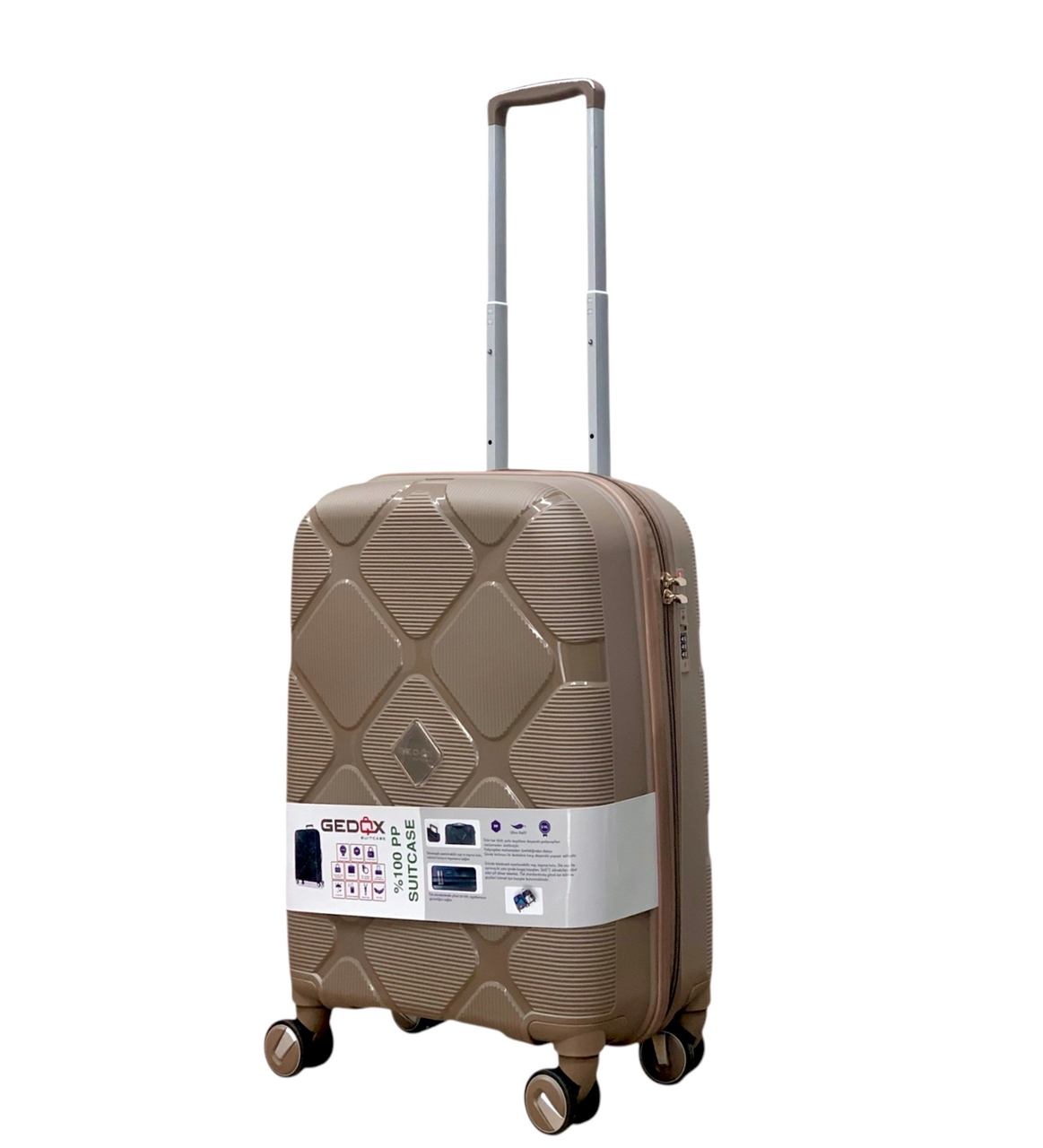 Валіза Gedox PP012-S поліпропілен на 4-х подвійних колесах маленька S 50 л - фото 1 Валіза Gedox PP012-S поліпропілен на 4-х подвійних колесах маленька S 50 л - фото 1